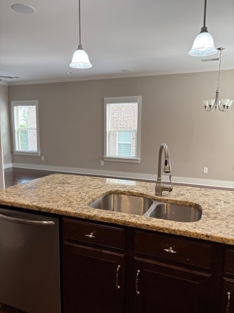 Kitchen open to living and dining - 108 Bellingdon Dr
