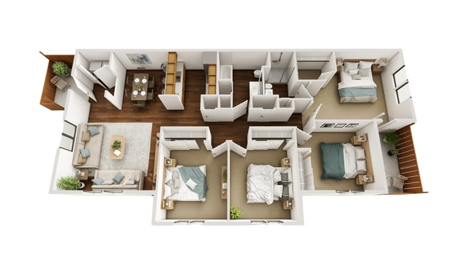 Floorplan - Pine Tree Apartments