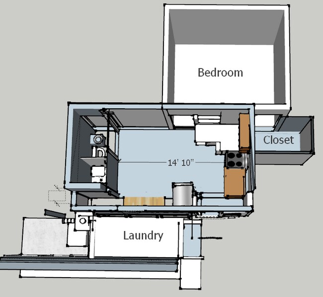 Kitchen / Living - 4249 W 136th St