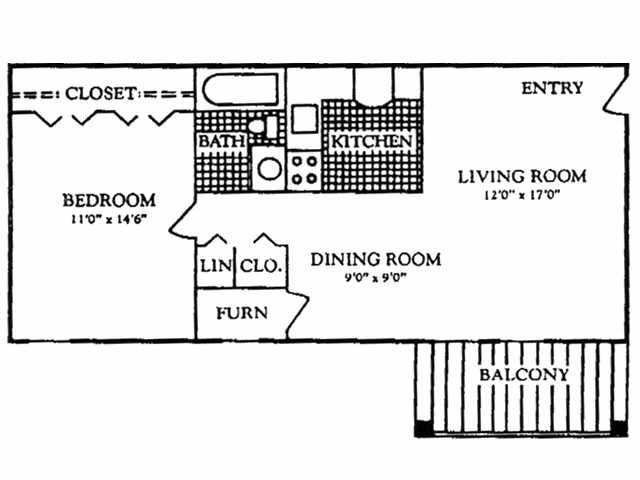 1BR/1BA - Colony West Apartments
