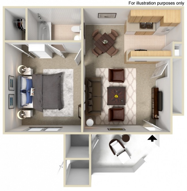 Floorplan - Las Ventanas Apartments