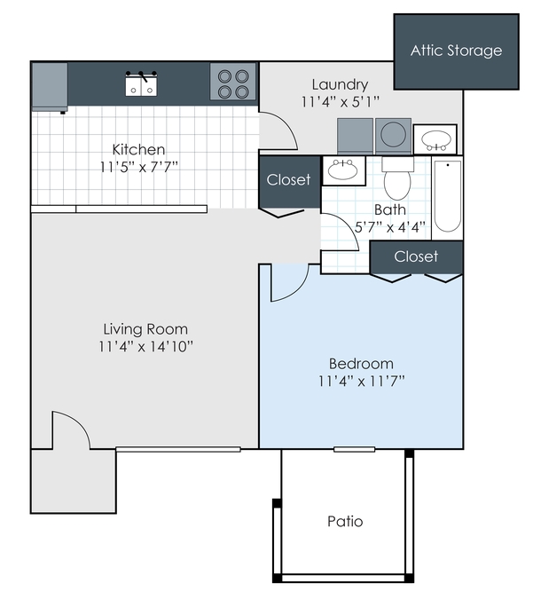 1BR/1BA - Ridgewood Elkhart LLC