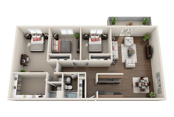 Floorplan - 4600 E Kentucky