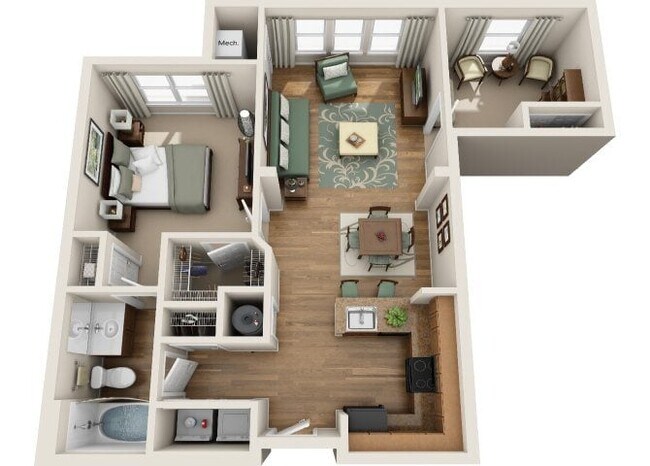 Floorplan - Summerfield At Morgan Metro Apartments