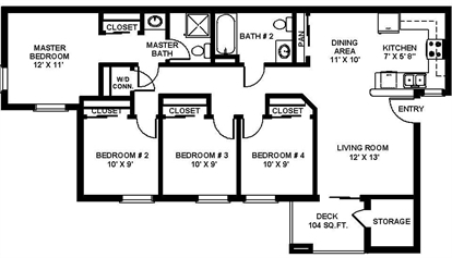 4BR/2BA - Valley Oaks