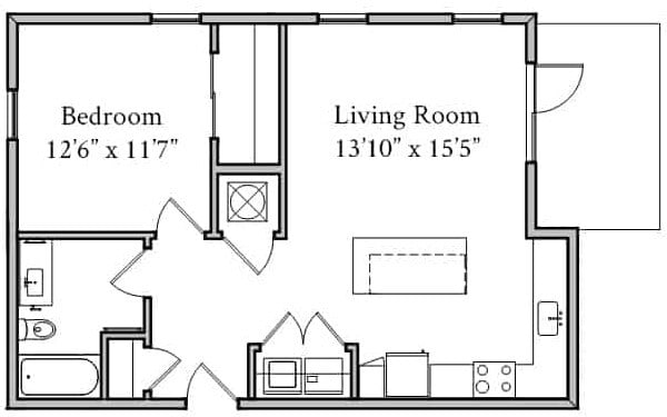 Floorplan - 100 Prince Apartments