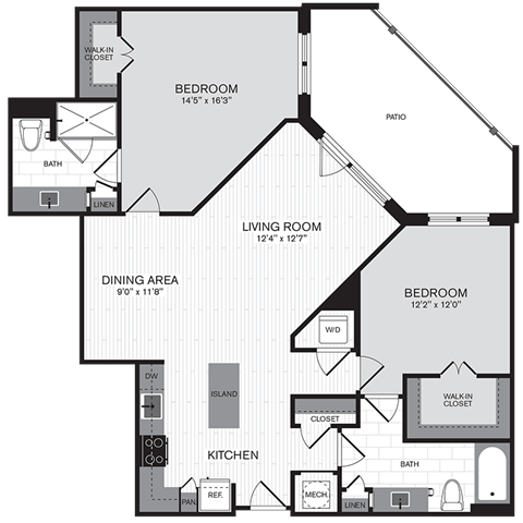 Floorplan - The Parker at Huntington Metro
