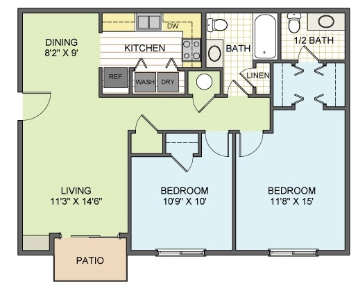 2BR/1.5BA - Summit Hermitage