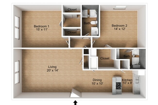 B2 Floor Plan - Summer Oaks