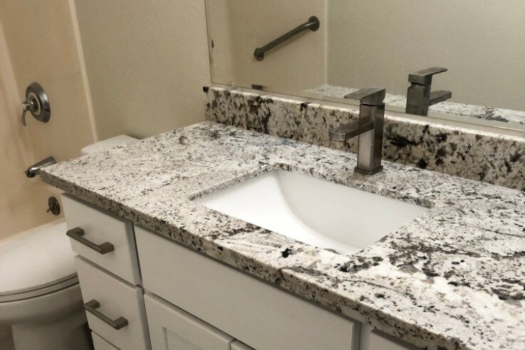 Upgraded bathroom with granite countertop - 375 N M St