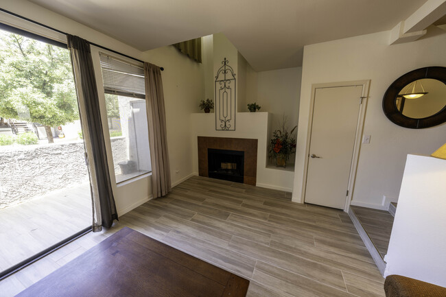 Living Room - Fireplace - 10115 E Mountain View Rd