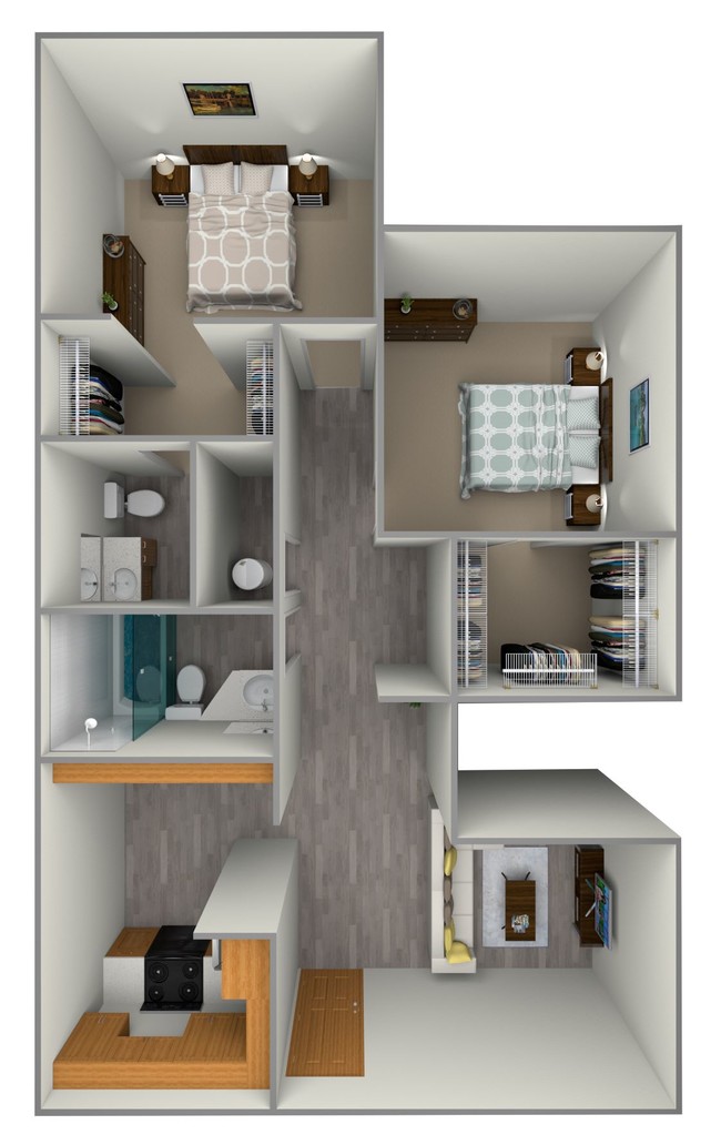 Floorplan - Desert Shade Apartments