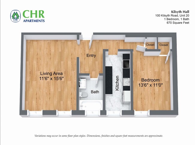 Floorplan - CHR Brighton Apartments