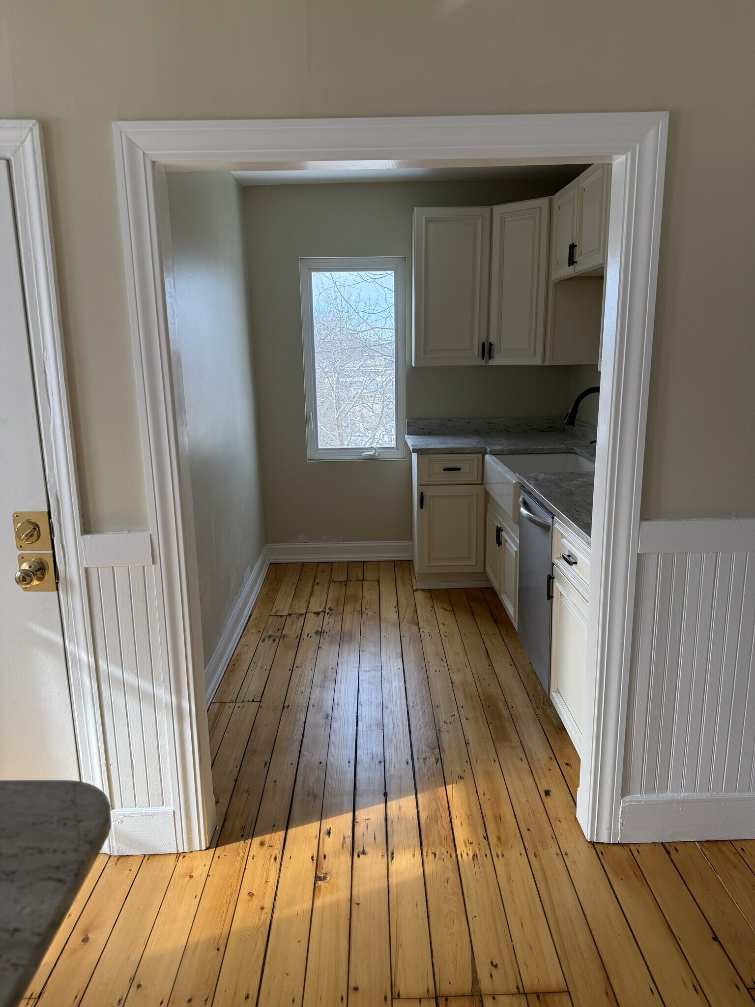 Galley Kitchen w/ Casement Window Views - 16 Tecumseh Street