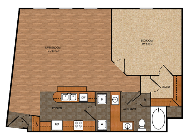 Floorplan - Bell Tower Flats