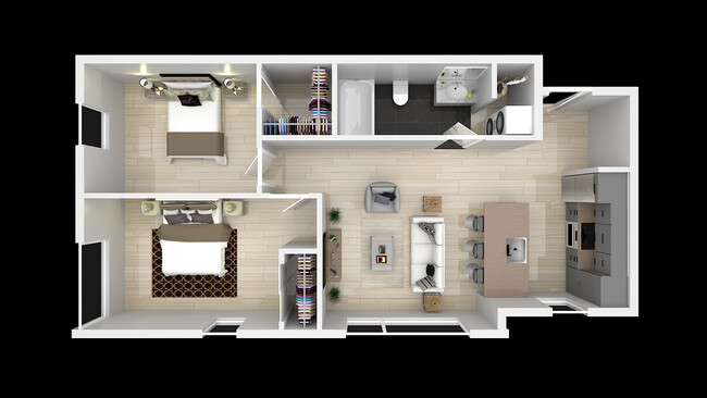 2 Bedroom Floor Plan - Regal Residences