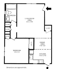 Floorplan - Sherwood Court Apartments