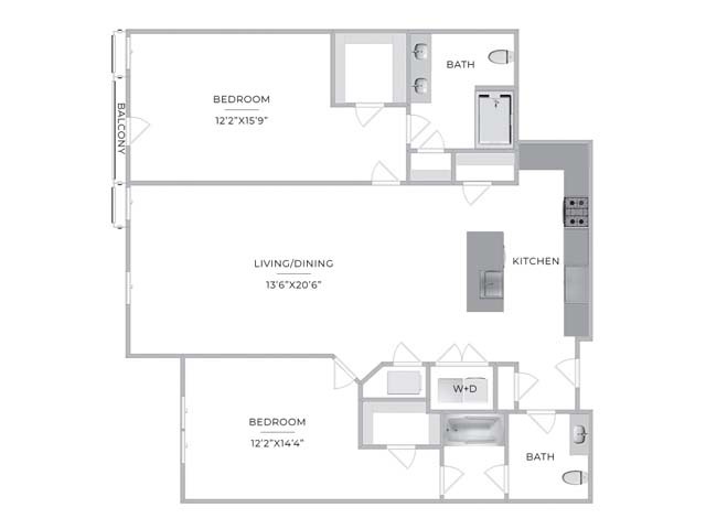 Floorplan - Barclay Chase Apartment Homes