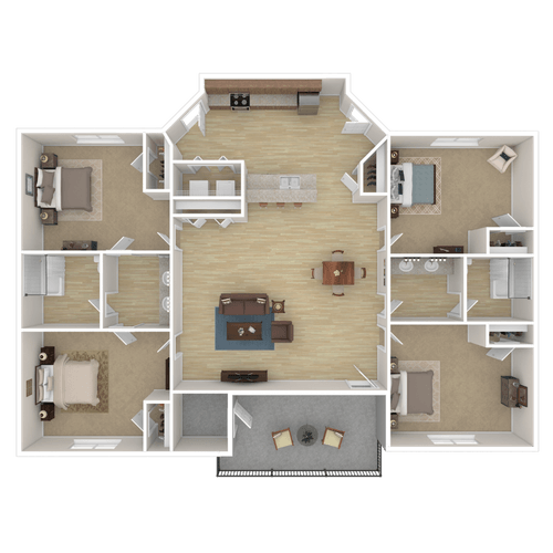 The western floorplan - The Tate on Howard