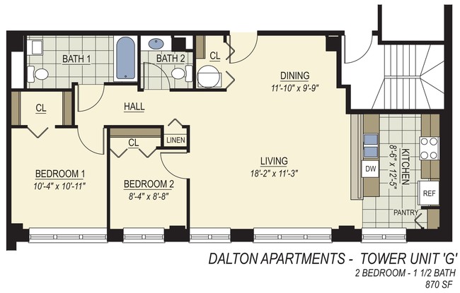 Unit Type G - Dalton Apartments