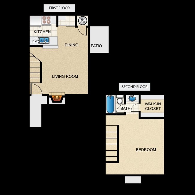 1/BR 1/BA - Cedar Lake Apartments