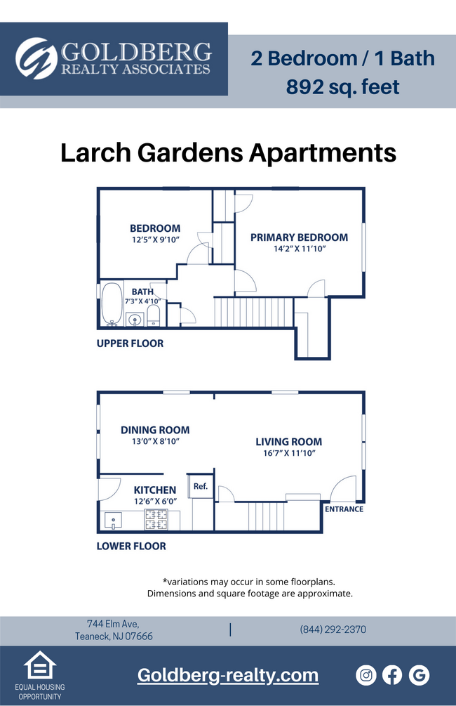 Floorplan - Larch Gardens Apartments