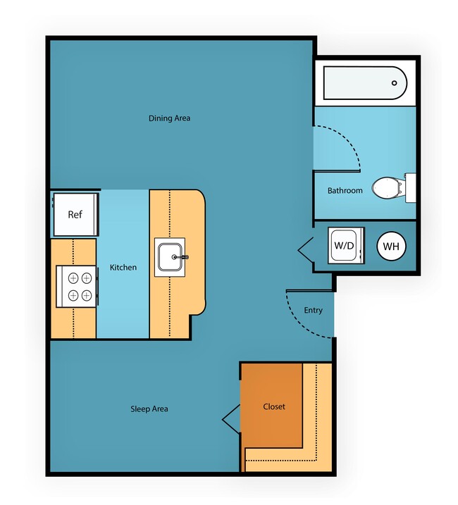 Floorplan - Sir Gallahad Apartment Homes