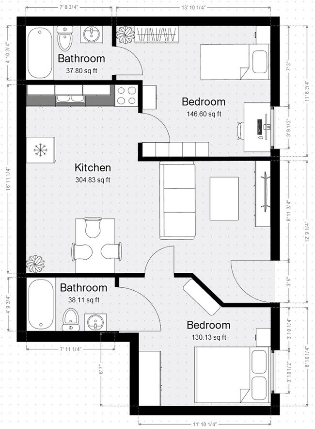 Floorplan - Campus Edge at Slippery Rock