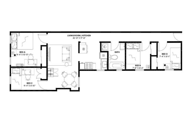 Building Photo - Room in Shared 4 bed/1 bath home