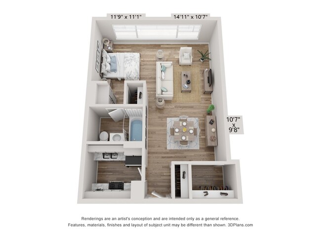 Floorplan - The Lafayette Apartments