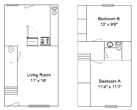 2BR/1.5BA - Amberleigh Way Apartments