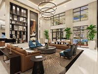 Resident Lounge Rendering - Gallery at Marti Park