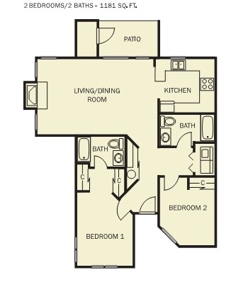 2BR/2BA - Summit View