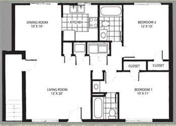 2BR/2BA - Villa Dylano