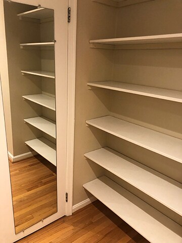 Shelves in walk-in closet - 2007 O St NW