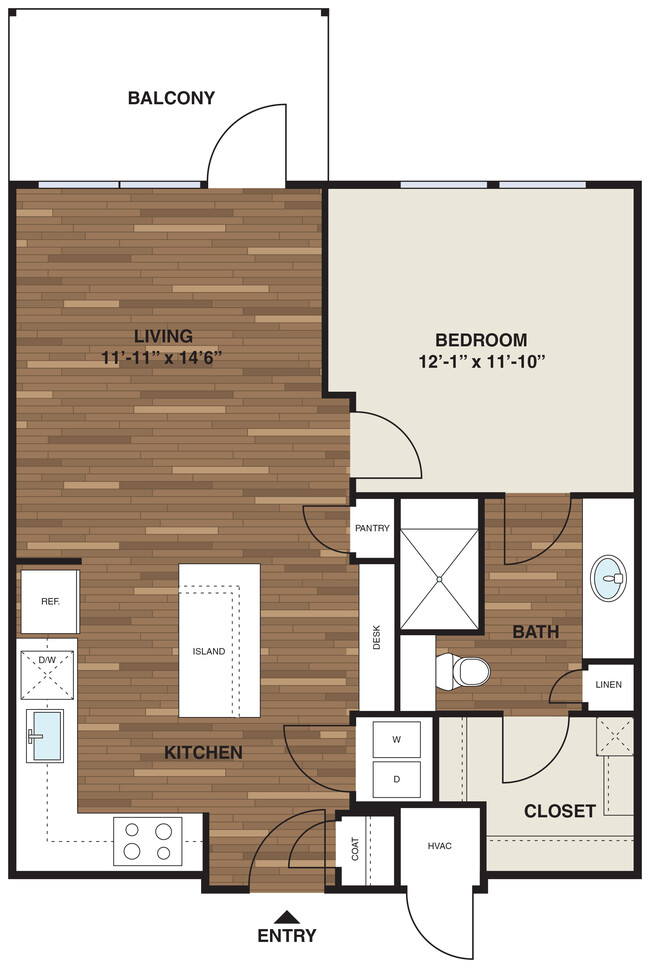 Floorplan - The Corners Apartments