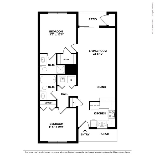 Floorplan - North Chase Apartments