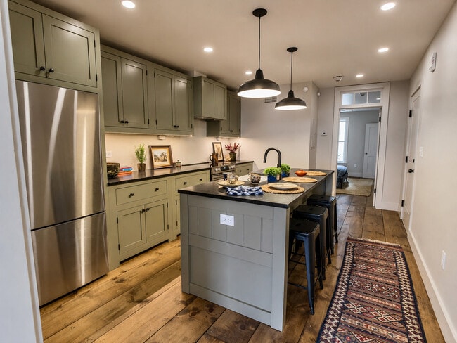 Custom Kitchen with Island - The Granite Building