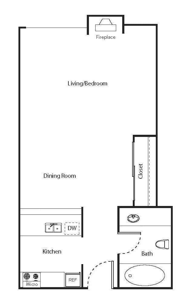 Floorplan - The Tower at Hollywood Hills
