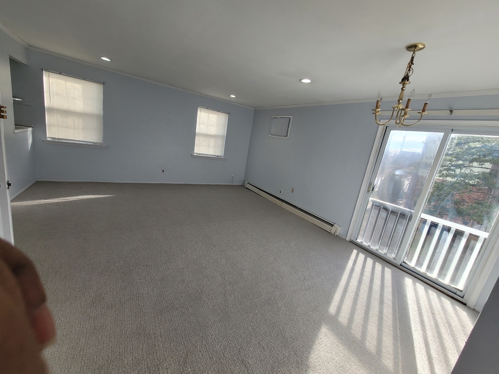 Living Room: very spacious. It has a slide door that led to the patio - 637 Spruce St