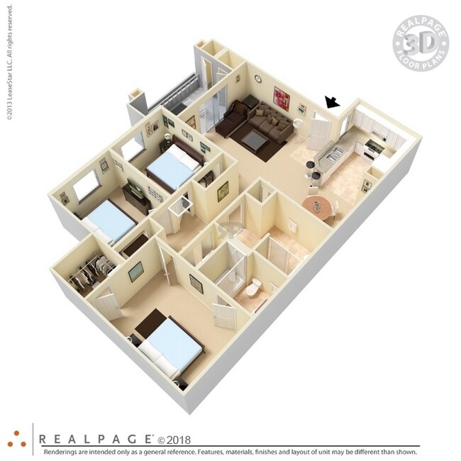 3 bed 1125 sq ft.jpg - Canon de Arrowhead