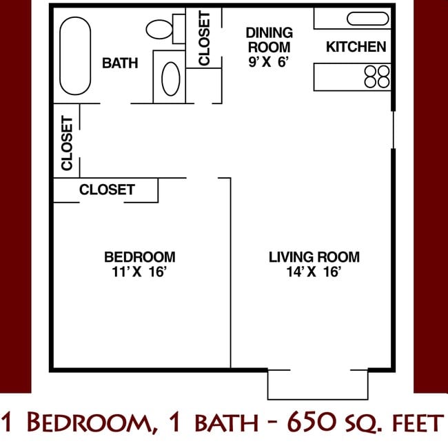 1BR/1BA - Wind Crest Apartments