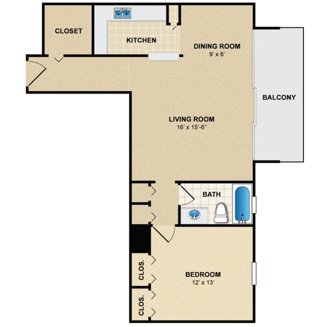 Floorplan - Louisburg Square Apartments & Townhomes