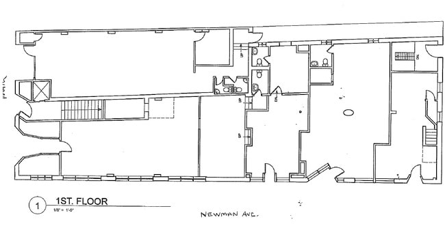 1st Floor Plan - Keezell Building
