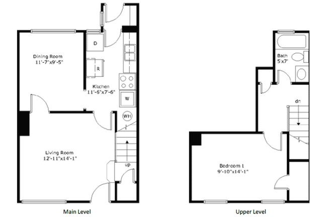 Floorplan - Homewood Townhouse Apartments