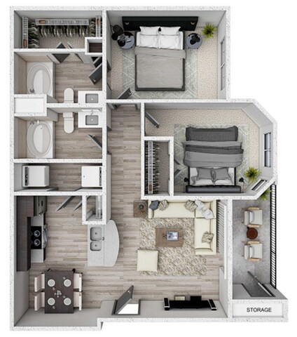 B1 - Trinity Floor Plan - 99 at South Winds