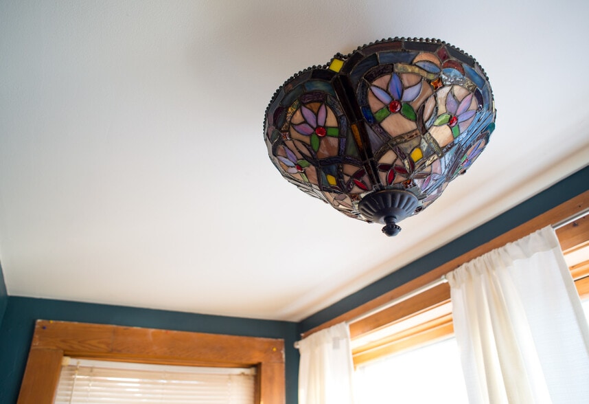 What a nice little flushmount fixture eh? - 430 E. Jefferson Street