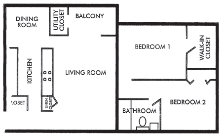 Floorplan - Village at Lakeview Apartments