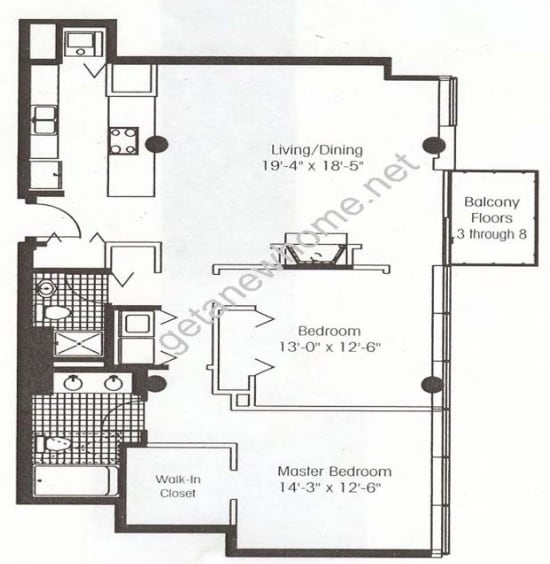 2BR/2BA - Metropolitan Place