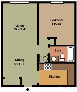 1BR/1BA - Colonial East Apartments